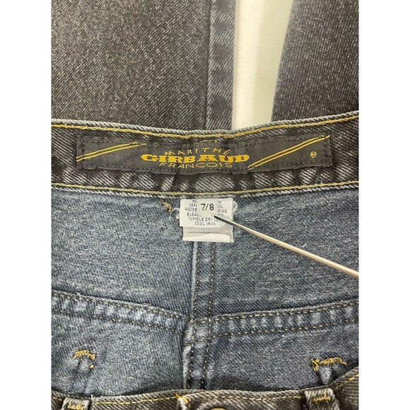 Vintage Y2K MARITHE FRANCOIS GIRBAUD WOMENS HIGH RISE DENIM MOM JEANS 7/8 Black - Picture 6 of 11
